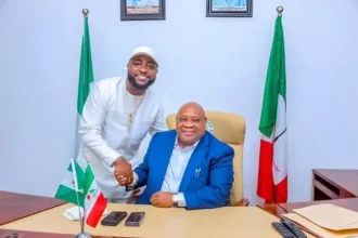 Gov. Ademola Adeleke with Davido